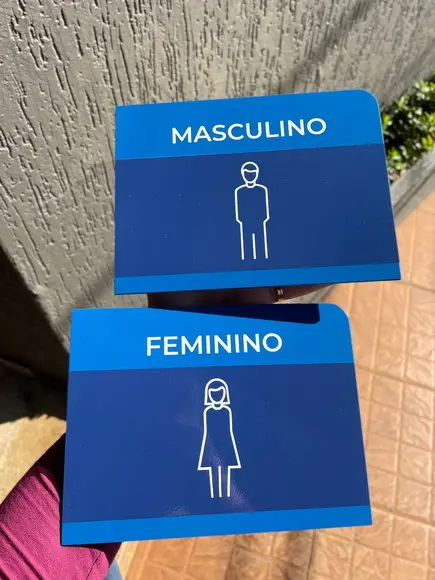 Placa de Identificação de Sala - Modelo Caulim 20x15