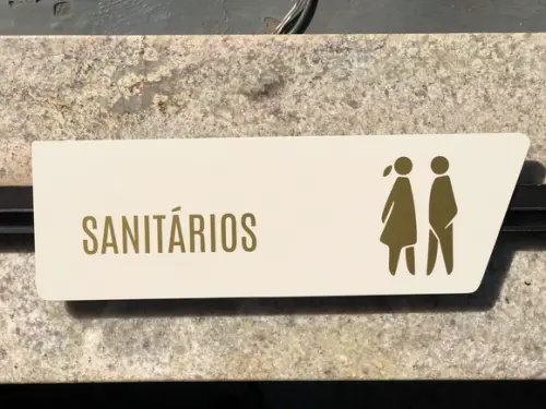Placa de Identificação de Sala - Modelo Caulim Personalizado