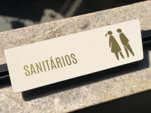 Placa de Identificação de Sala - Modelo Caulim Personalizado