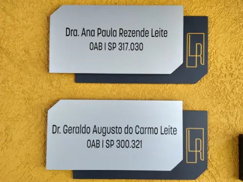 Placa de Identificação de Sala - Modelo Cornalina Maxi