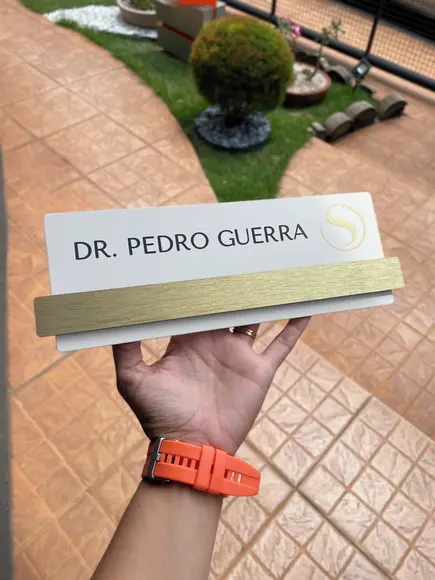 Placa de Identificação de Sala - Modelo Esmeralda