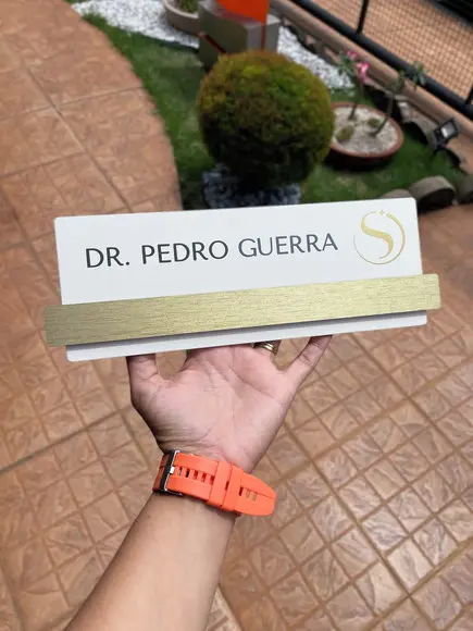 Placa de Identificação de Sala - Modelo Esmeralda