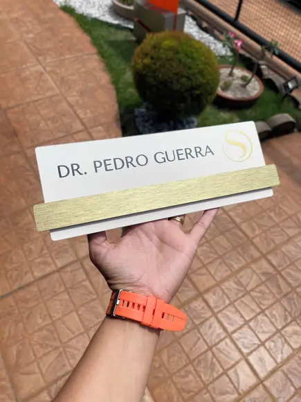Placa de Identificação de Sala - Modelo Esmeralda