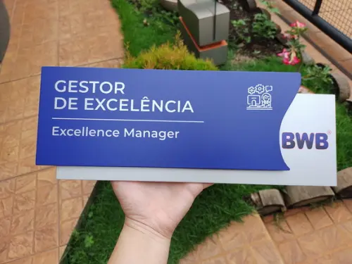 Placa de Identificação de Sala - Modelo Feldspato