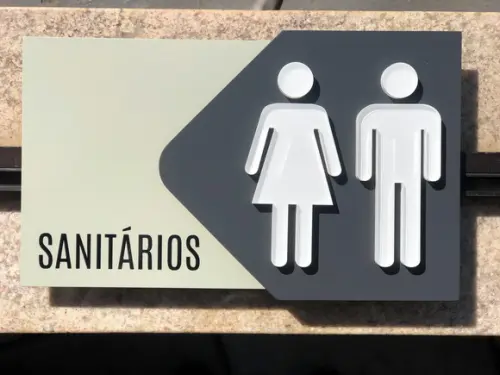 Placa de Identificação de Sala - Modelo Fluorita