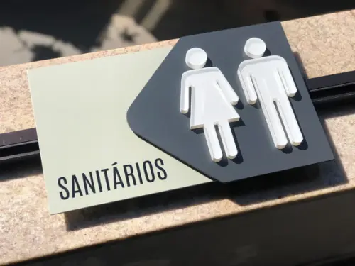 Placa de Identificação de Sala - Modelo Fluorita