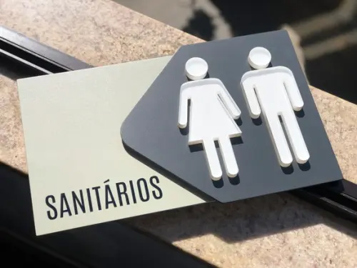 Placa de Identificação de Sala - Modelo Fluorita