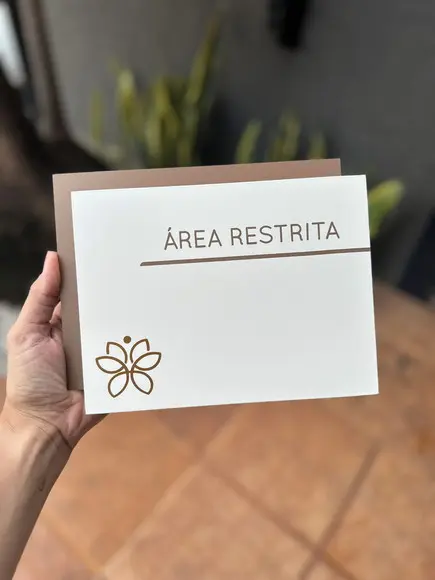 Placa de Identificação de Sala - Modelo Gabs Acrílico