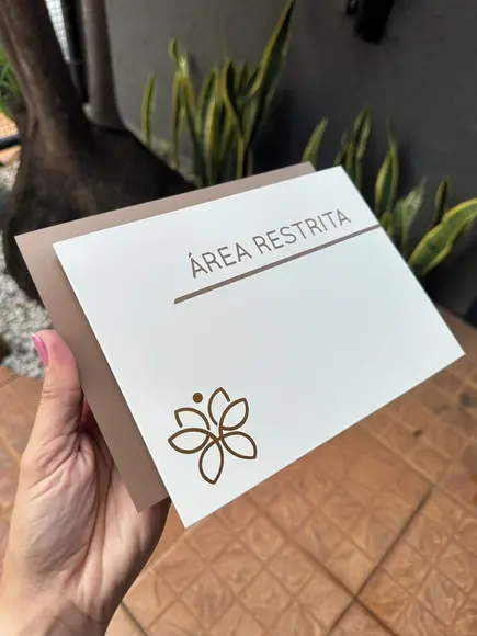 Placa de Identificação de Sala - Modelo Gabs Acrílico
