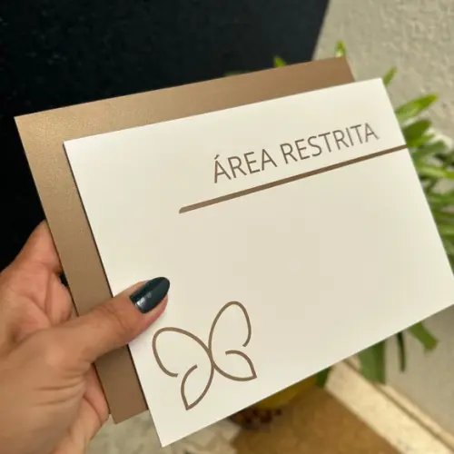 Placa de Identificação de Sala - Modelo Gabs Acrílico