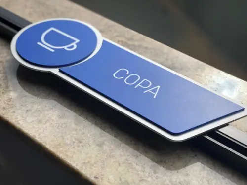 Placa de Identificação de Sala - Modelo Jaspe