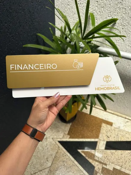 Placa de Identificação de Sala - Modelo Onix
