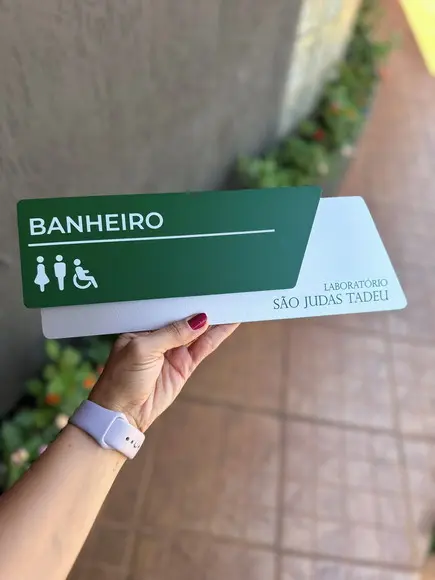 Placa de Identificação de Sala - Modelo Onix