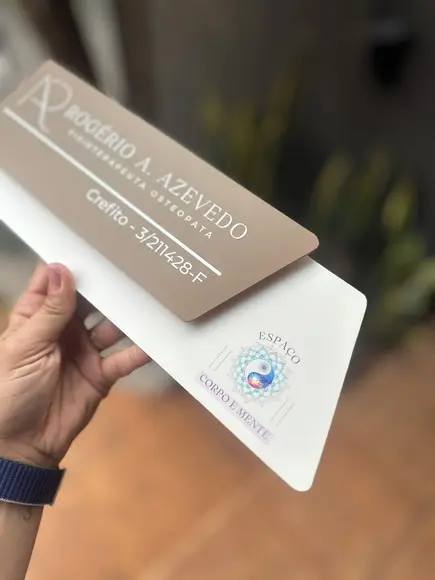Placa de Identificação de Sala - Modelo Onix