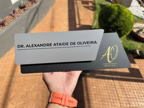 Placa de Identificação de Sala - Modelo Onix