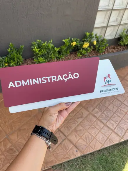 Placa de Identificação de Sala - Modelo Onix