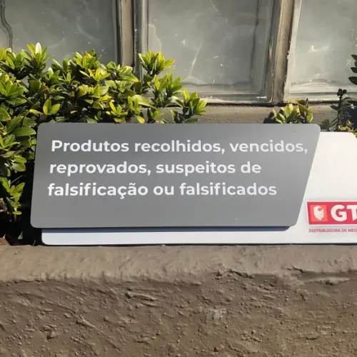 Placa de Identificação de Sala - Modelo Onix