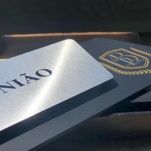 Placa de Identificação de Sala - Modelo Onix Inox