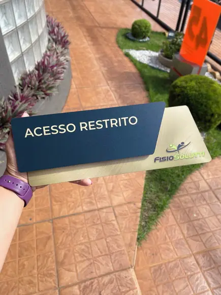 Placa de Identificação de Sala - Modelo Onix mdf