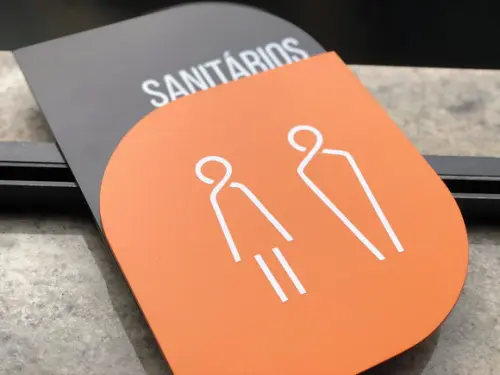 Placa de Identificação de Sala - Modelo Pirita