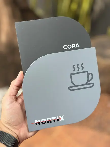 Placa de Identificação de Sala - Modelo Pirita 15x21