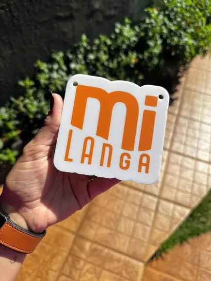 Placa de Identificação de Sala - Modelo Pitica 10x9,5