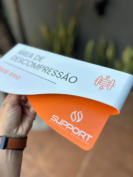Placa de Identificação de Sala - Modelo Sodalita