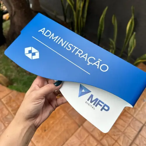 Placa de Identificação de Sala - Modelo Sodalita