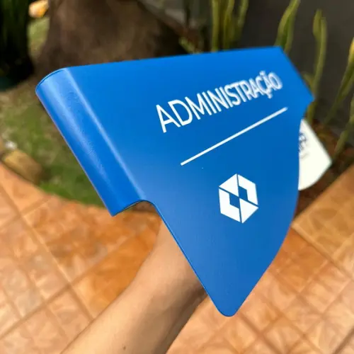Placa de Identificação de Sala - Modelo Sodalita