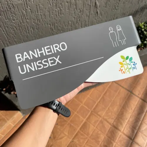 Placa de Identificação de Sala - Modelo Sodalita