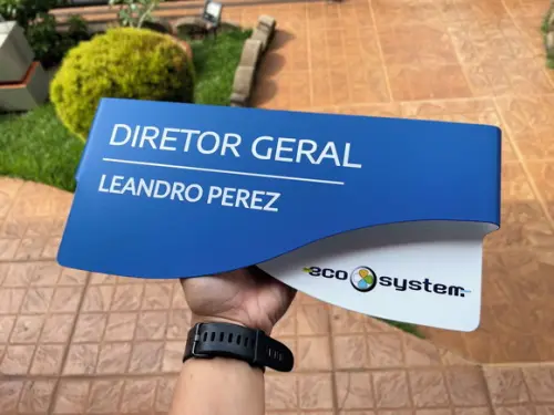 Placa de Identificação de Sala - Modelo Sodalita