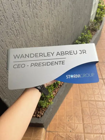 Placa de Identificação de Sala - Modelo Sodalita