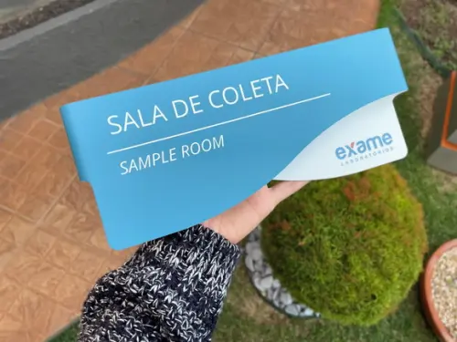 Placa de Identificação de Sala - Modelo Sodalita