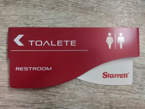 Placa de Identificação de Sala - Modelo Sodalita