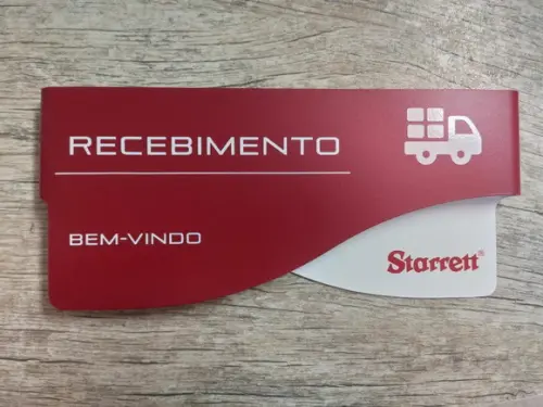Placa de Identificação de Sala - Modelo Sodalita