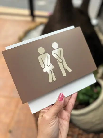 Placa de Identificação de Sala - Modelo Topázio 20x16