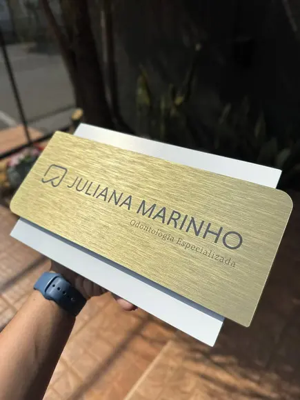 Placa de Identificação de Sala - Modelo Topázio 17x13