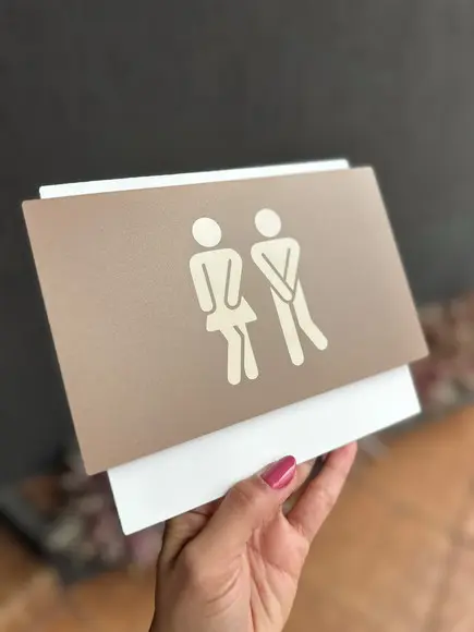 Placa de Identificação de Sala - Modelo Topázio 20x16