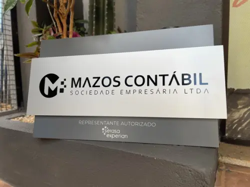 Placa de Identificação de Sala - Modelo Topázio 55x30