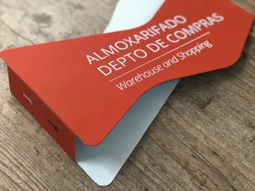 Placa de Identificação de Sala - Modelo Turmalina