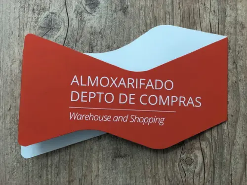 Placa de Identificação de Sala - Modelo Turmalina