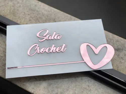 Placa de Identificação de Sala -modelo Granada Personalizado