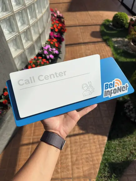 Placa de Identificação de Sala -modelo Onix Personalizado