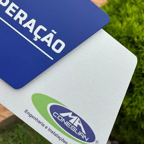 Placa de Identificação de Sala -modelo Onix Personalizado