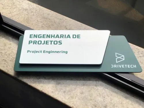 Placa de Identificação de Sala -modelo Onix Personalizado