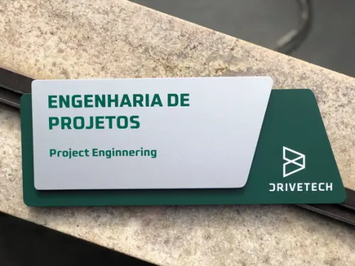 Placa de Identificação de Sala -modelo Onix Personalizado