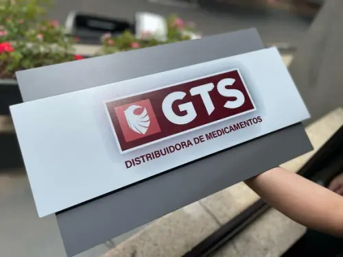 Placa de Identificação de Sala -modelo Topázio Personalizado