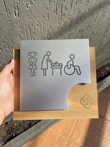Placa de Identificação de Sala-modelo Ágata mdf Personalizad