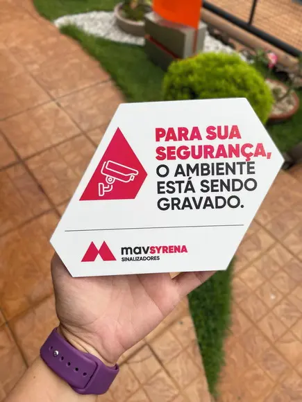Placa de Identificação de Sala-modelo Caulim 18x13