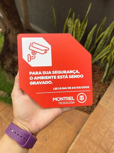 Placa de Identificação de Sala-modelo Caulim 15x15